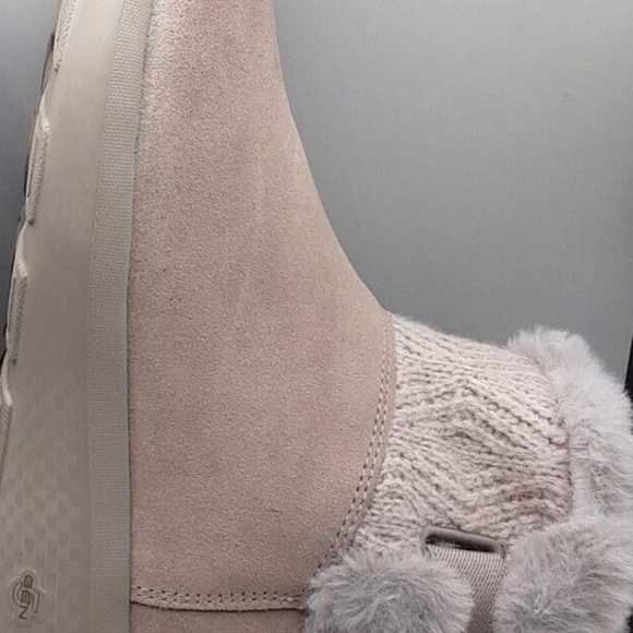New Skechers On The Go City 2 Cozy Vibe Boots Booties Women's Taupe Faux Fur - Picture 6 of 7